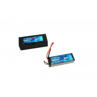 Аккумулятор LiPo B&C - 7.4v 5000mAh 50C (2S, Hardcase, разъём T-Plug) B&C-5000-2S-50-H — фото 3