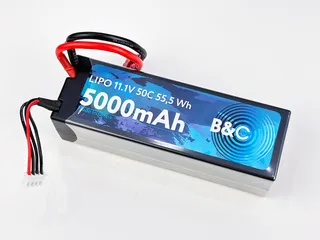 Аккумулятор LiPo B&C - 11.1v 5000mAh 50C (3S, Hardcase, разъём T-Plug) B&C-5000-3S-50-H-T — фото 4