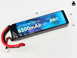 Аккумулятор LiPo B&C - 11.1v 6500mAh 90C (3S, Softcase, разъём T-Plug) B&C-6500-3S-90-S-T — фото 4