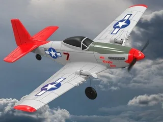 Радиоуправляемый самолет Volantex RC Mustang 400мм 2.4G 2ch LiPo RTF with Gyro EXA76203B — фото 4