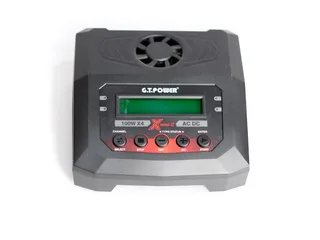 Универсальное зарядное устройство G.T.Power X4MINI 200 W Dual Power 19-26/220В, 10Aх4 GTP-X4MINI200 — фото 2