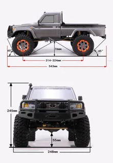 Радиоуправляемая машина трофи Yikong 4101 crawler pickup 1/10 RTR YK4101 — фото 6