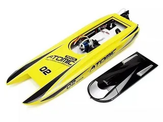 Радиоуправляемый катамаран Volantex RC ATOMIC 700 желтый Brushless 2.4G LiPo RTR EXA79204RY — фото 16