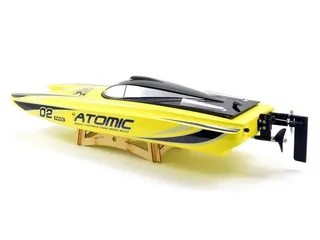 Радиоуправляемый катамаран Volantex RC ATOMIC 700 желтый Brushless 2.4G LiPo RTR EXA79204RY — фото 3