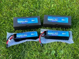 Аккумулятор B&C LIPO 9500 MAH 14.8V (4s) 100C, TRX, Soft case (для Traxxas 1/5) B&C-9500-4S-100-S-TRX — фото 2