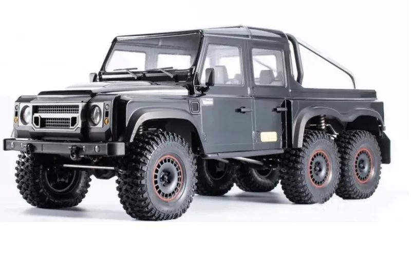 Трофи радиоуправляемый внедорожник Yikong 6101 1/10 crawler Defender 6X6 (Black) RTR YK6101