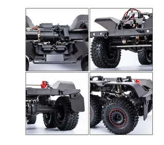 Трофи радиоуправляемый внедорожник Yikong 6101 1/10 crawler Defender 6X6 (Black) RTR YK6101 — фото 8