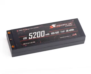 Аккумулятор Speedway Slide Li-Po PRO LCG Series Hard case 7.4v 5200mAh 50C Banana Connector / TRX SWS-B-52-2-50-PRO-TRX — фото 2