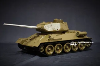 Радиоуправляемый танковый бой Torro Tiger I и Советский танк 1:30 — фото 12