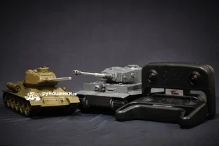 Радиоуправляемый танковый бой Torro Tiger I и Советский танк 1:30 — фото 15