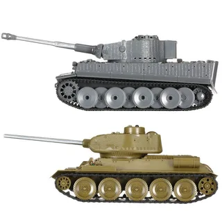 Радиоуправляемый танковый бой Torro Tiger I и Советский танк 1:30 — фото 22