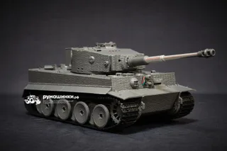 Радиоуправляемый танковый бой Torro Tiger I и Советский танк 1:30 — фото 8