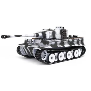 Танк Taigen Tiger 1 Германия 1:16 (зимний камуфляж, звук, дым V3)