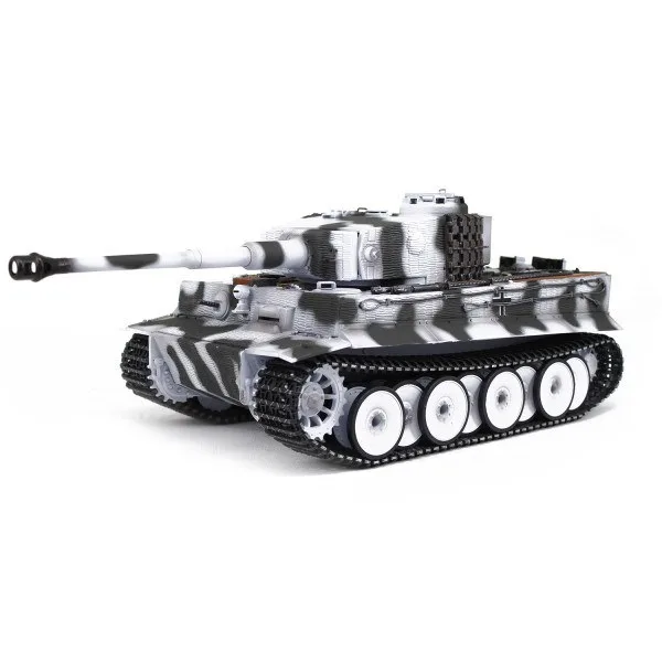 Радиоуправляемый танк Taigen Tiger 1 Германия 1:16 (зимний камуфляж, звук, дым V3)