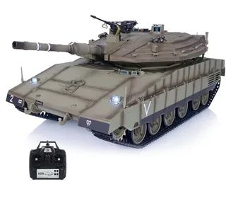 Радиоуправляемый танк Heng Long Merkava MK4 V7.0 масштаб 1:16 2.4G — фото 2