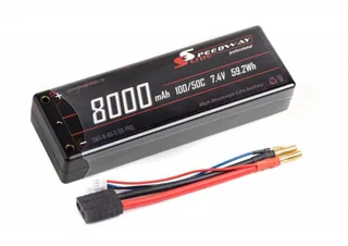 Аккумулятор Speedway Slide PRO 139x47x25.5mm Li-Po 8000mAh 2S 7.4V 50C Hardcase TRX SWS-B-80-2-50-PRO-TRX