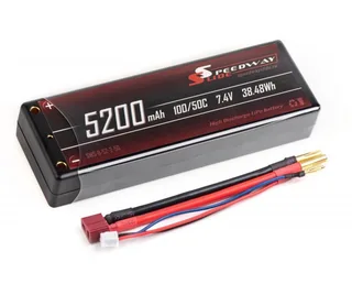 Аккумулятор Speedway Slide 139x47x25.5mm Li-Po 5200mAh 2S 7.4V 50C Hardcase T-Plug SWS-B-52-2-50-Dean
