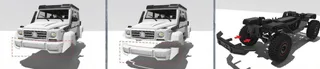Радиоуправляемая модель Yikong 4106 PRO crawler Benz G500 (Perl White) 1/10 RTR YK-4106PRO — фото 18