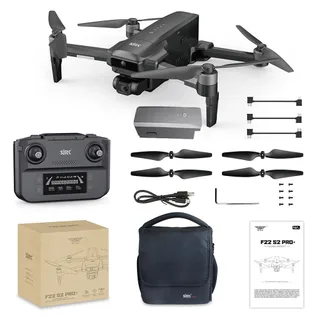 Квадрокоптер дальность 6км SJRC F22 S2 PRO+ 2 АКБ OAS 2-AXIS 4K EIS 5G GPS - F22 S2 PRO+ COMBO — фото 2