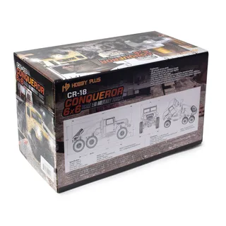 Краулер на радиоуправлении HobbyPlus CR18 Conqueror 6X6 (Gray) 1/18 RTR HP-1810167-GR — фото 3