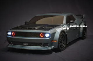 Радиоуправляемая модель для дрифта HSP HNR Dodge SRT (колеса шоссейные+дрифт LED фары 1:10 4WD) — фото 8
