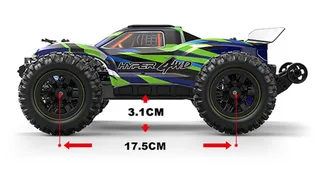 Радиоуправляемый монстр MJX Hyper Go 16108 4WD 2.4G LED 1/16 RTR MJX-16108 — фото 18