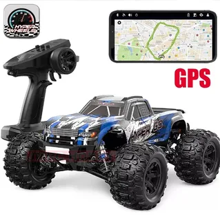 Радиоуправляемый монстр MJX Hyper Go H16H (синий) 4WD 2.4G LED GPS 1/16 RTR MJX-H16H — фото 10