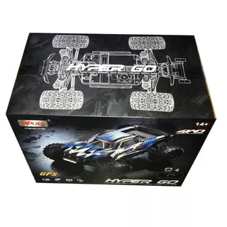 Радиоуправляемый монстр MJX Hyper Go H16H (синий) 4WD 2.4G LED GPS 1/16 RTR MJX-H16H — фото 11
