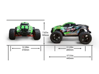 Радиоуправляемый монстр Remo Hobby GT Brushless 4WD 2.4G 1/10 RTR RH1036 — фото 13