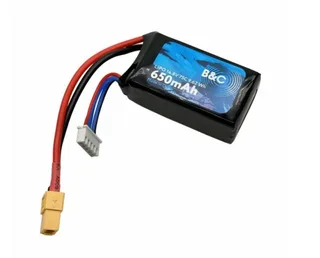 Аккумулятор LI-PO B&C 650 MAH 14.8v (4s) 75C, XT60, Soft case B&C-650-4S-75-S-XT60
