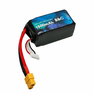 Аккумулятор Li-po B&C 1500 MAH 14.8v (4s) 120C, XT60, Soft case B&C-1500-4S-120-S-XT60