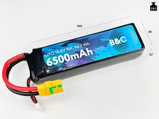 Аккумулятор Li-po B&C 6500 MAH 14.8v (4s) 90C, XT90, Soft case B&C-6500-4S-90-S-XT90 — фото 3