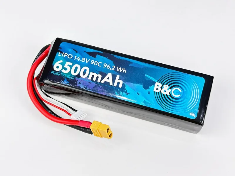 Аккумулятор Li-po B&C 6500 MAH 14.8v (4s) 90C, XT60, Soft case B&C-6500-4S-90-S-XT60