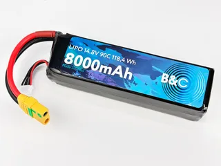 Аккумулятор Li-po B&C 8000 MAH 14.8v (4s) 90C, XT90, Soft case B&C-8000-4S-90-S-XT90