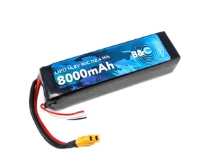 Аккумулятор Li-po B&C 8000 MAH 14.8v (4s) 90C, XT60, Soft case B&C-8000-4S-90-S-XT60