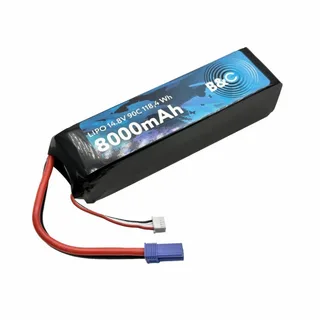 Аккумулятор Li-po B&C 8000 MAH 14.8v (4s) 90C, EC5, Soft case B&C-8000-4S-90-S-EC5