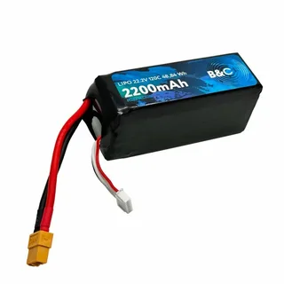 Аккумулятор Li-po B&C 2200 MAH 22.2v (6s) 120C, XT60, Soft case B&C-2200-6S-120-S-XT60