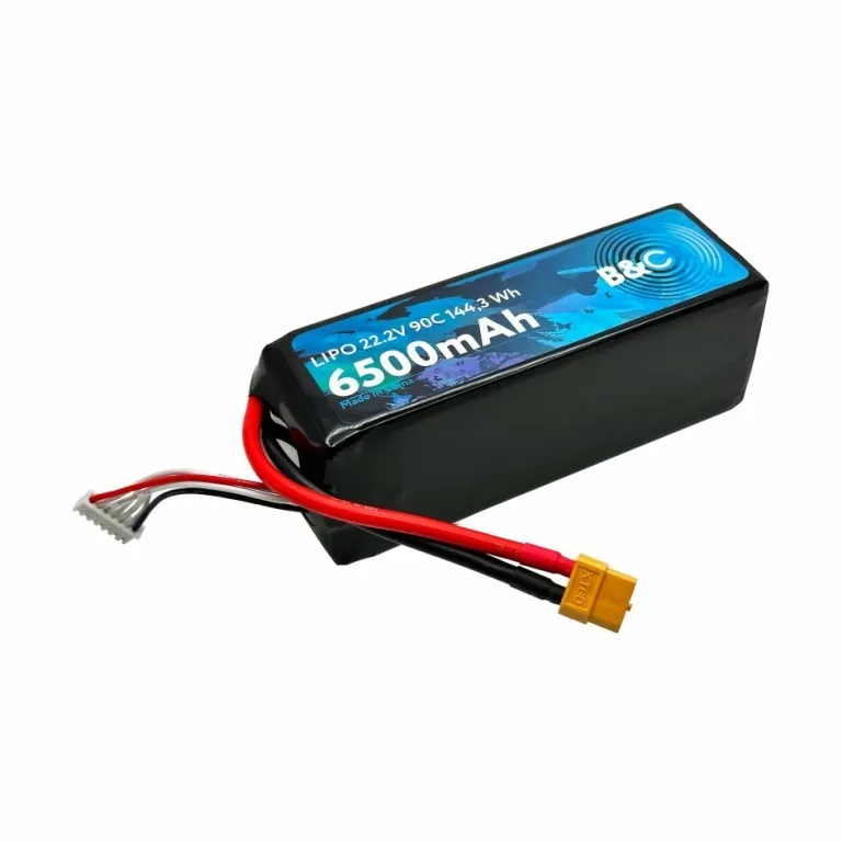 Аккумулятор Li-po B&C 6500 MAH 22.2V (6s) 90C, XT60, Soft case B&C-6500-6S-90-S-XT60