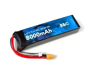 Аккумулятор Li-po B&C 8000 MAH 11.1V (3s) 90C, XT60, Soft case B&C-8000-3S-90-S-XT60