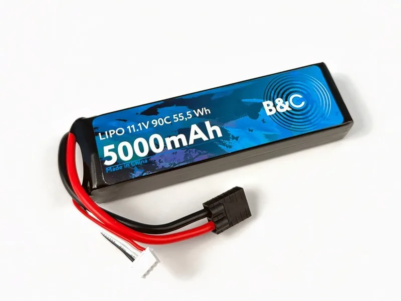 Аккумулятор Li-po B&C 5000 MAH 11.1V (3s) 90C, TRX, Soft case B&C-5000-3S-90-S-TRX
