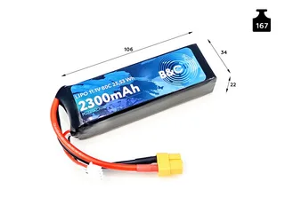 Аккумулятор Li-po B&C 2300 MAH 11.1v (3s) 80C, XT60, Soft case B&C-2300-3S-80-S-XT60 — фото 3