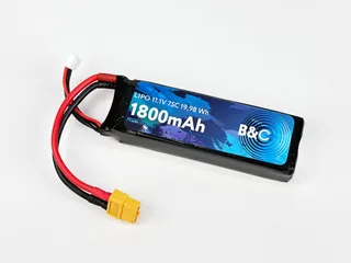 Аккумулятор Li-po B&C 1800 MAH 11.1v (3s) 75C, XT60, Soft case B&C-1800-3S-75-S-XT60