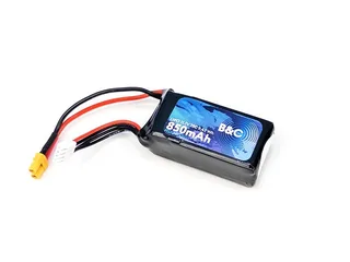 Аккумулятор LiPo B&C - 11.1v 850мАч 75C (3S, Softcase, разъём XT30) B&C-850-3S-75-S-XT30