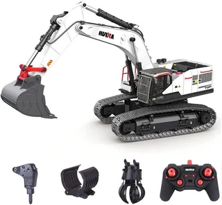 Экскаватор белый HUI NA TOYS масштаб 1:14 2.4G -HN1594-WHITE