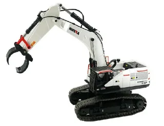 Радиоуправляемый экскаватор белый HUI NA TOYS масштаб 1:14 2.4G -HN1594-WHITE — фото 2