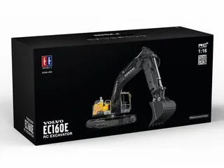 Радиоуправляемый экскаватор Double Eagle Volvo EC160E 1/16, 2.4G, металл, 3 в 1 RTR E598-003 — фото 2