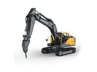Радиоуправляемый экскаватор Double Eagle Volvo EC160E 1/16, 2.4G, металл, 3 в 1 RTR E598-003 — фото 5