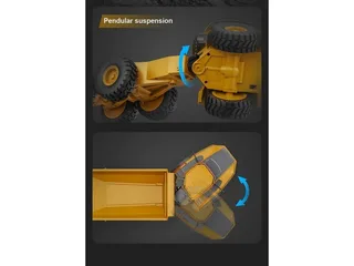 Радиоуправляемый карьерный самосвал Double Eagle Volvo A40G 1/20 2.4G RTR E591-003 — фото 3