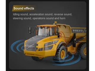 Радиоуправляемый карьерный самосвал Double Eagle Volvo A40G 1/20 2.4G RTR E591-003 — фото 7