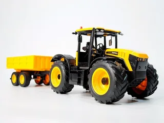 Фермерский трактор с прицепом Double Eagle JCB Fastrac 4220 1/16 2.4G RTR E360-003